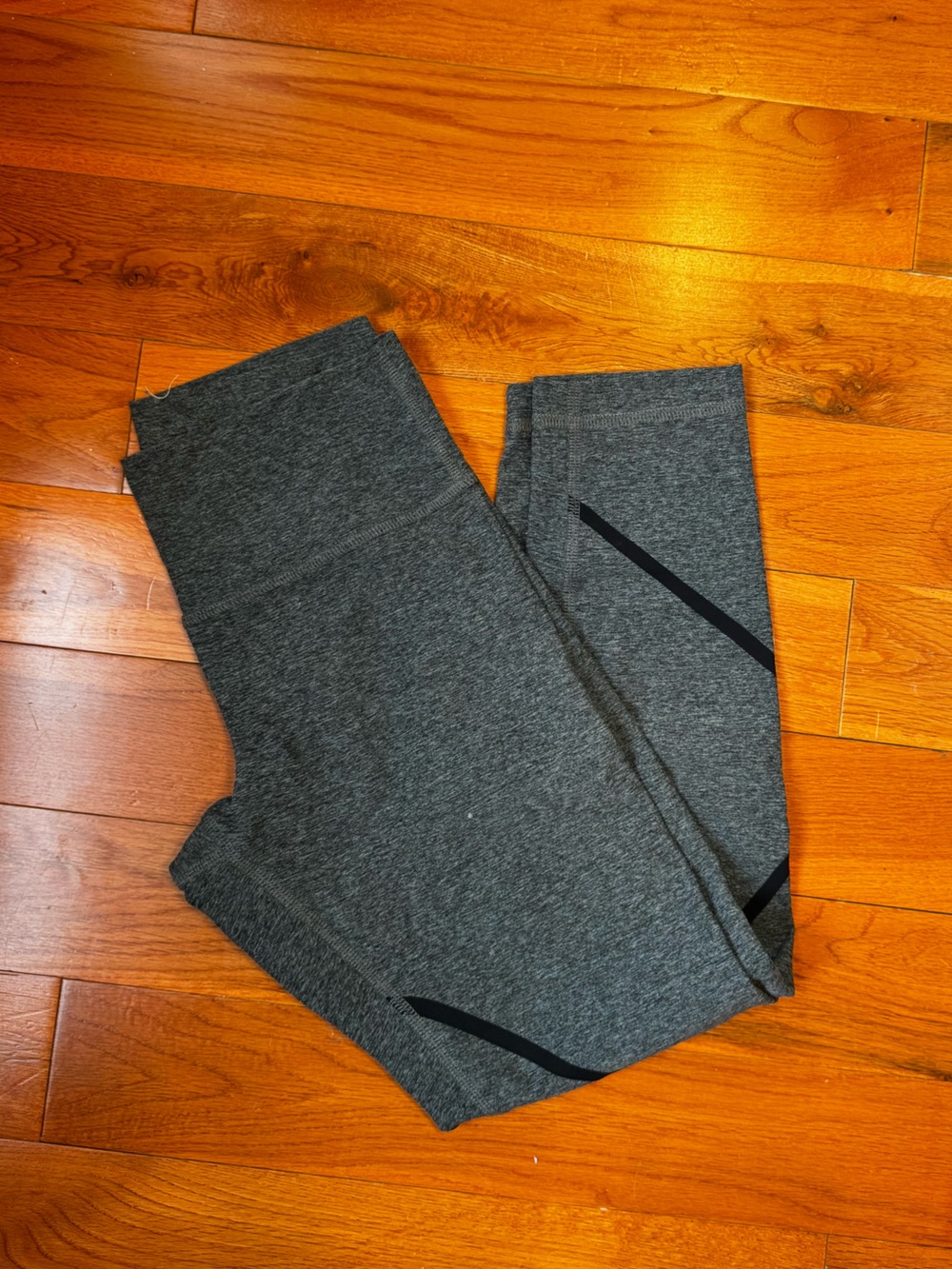 Seamless Gray High-Rise Active Leggings - Everyday Performance